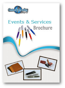 custom engraving event brochure